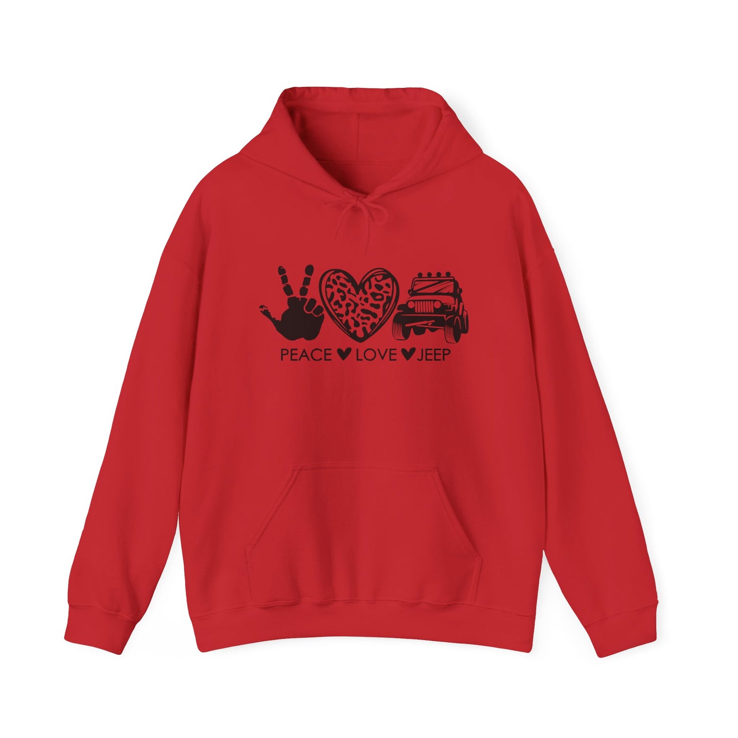 Jeep Peace Love Hoodie – Peace  Love  Jeep Graphic Sweatshirt