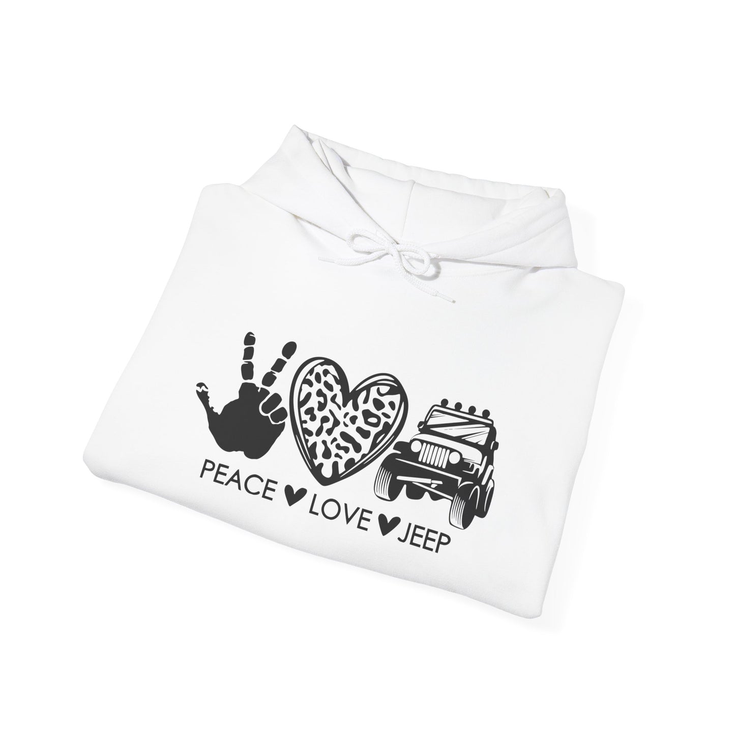 Jeep Peace Love Hoodie – Peace  Love  Jeep Graphic Sweatshirt