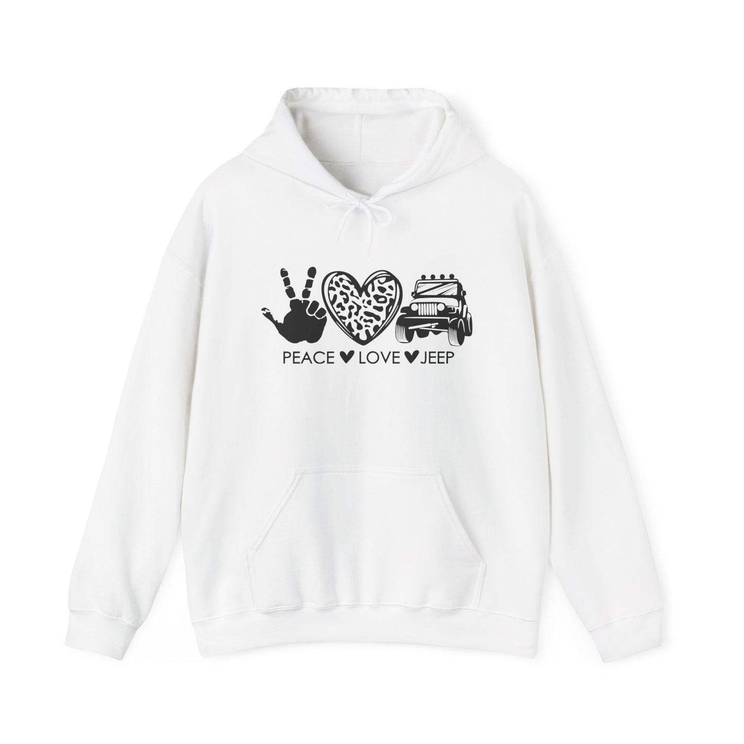 Jeep Peace Love Hoodie – Peace  Love  Jeep Graphic Sweatshirt