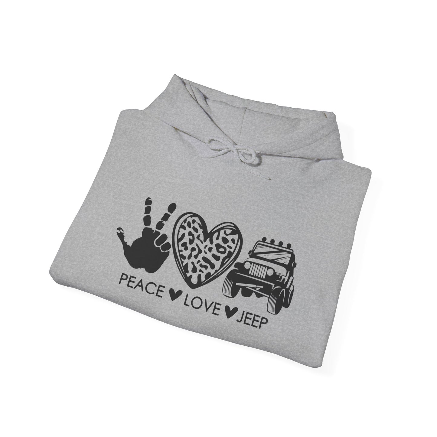 Jeep Peace Love Hoodie – Peace  Love  Jeep Graphic Sweatshirt