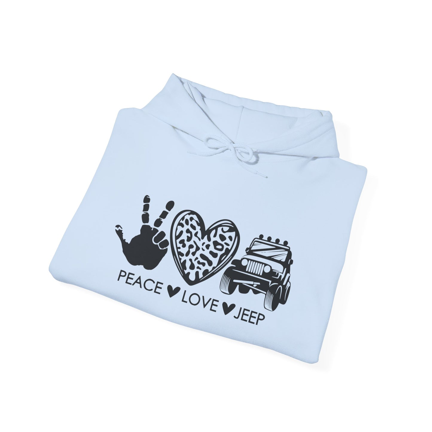 Jeep Peace Love Hoodie – Peace  Love  Jeep Graphic Sweatshirt