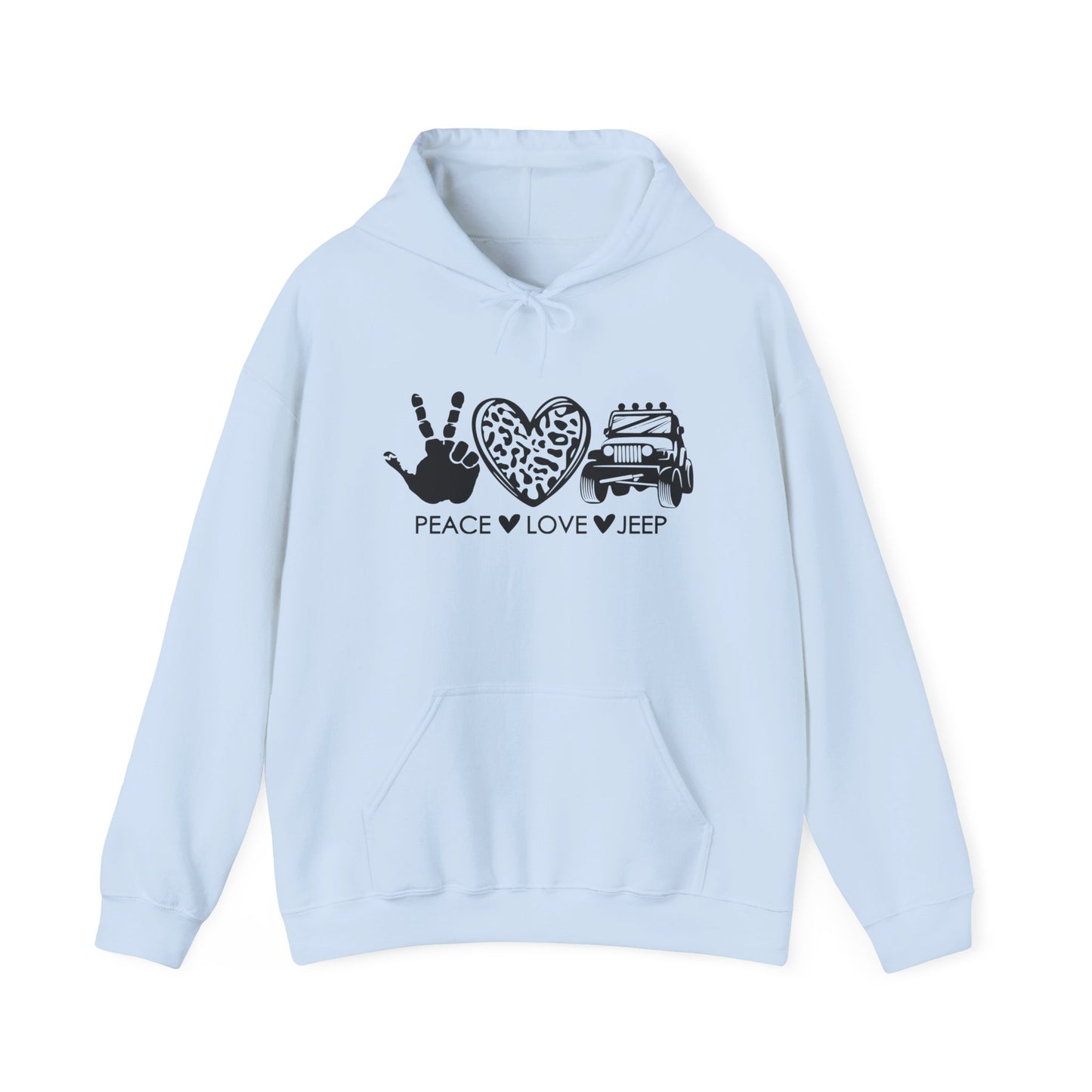Jeep Peace Love Hoodie – Peace  Love  Jeep Graphic Sweatshirt