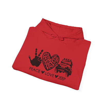 Jeep Peace Love Hoodie – Peace  Love  Jeep Graphic Sweatshirt